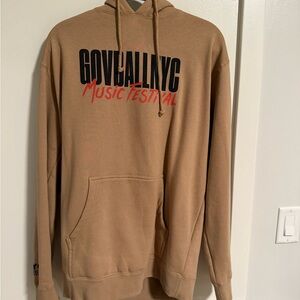 Gov Ball NYC Music Festival Tan Hoodie